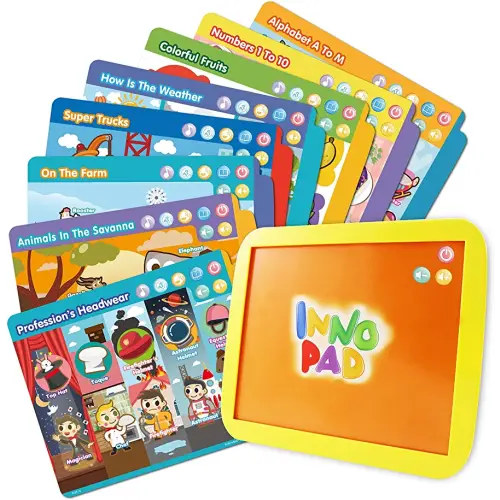 BEST LEARNING INNO PAD Smart Fun Lessons - Educational Tablet Toy to Learn Alphabet, Numbers, Colors, Shapes, Animals, Transportation, Time for Toddlers Ages 2 to 5 Years Old