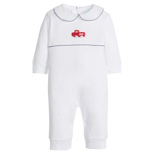 Crochet Playsuit - Fire Truck