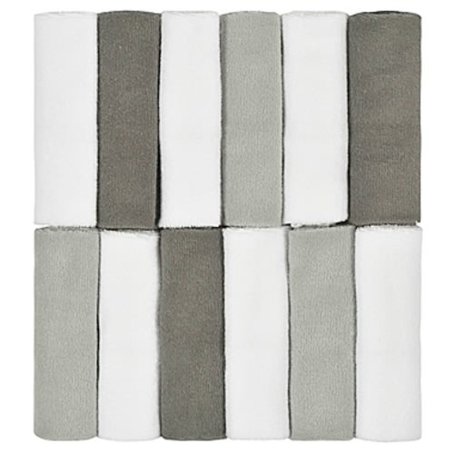 mighty goods™ 12-Pack Washcloths in Gray