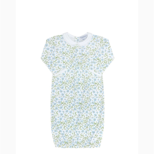 Blue Vines Print Gown – Nellapima SIZE 0-3 MONTHS