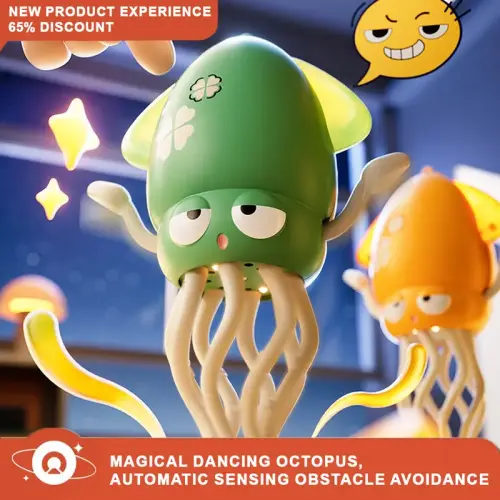 Electric Crawling Octopus Toy with LED Lights & Music, Crazy - TikTok Shop