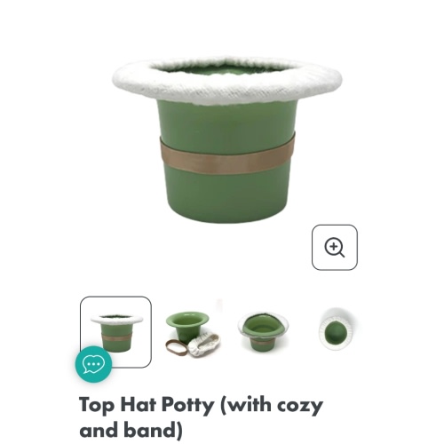 Top Hat Potty (with cozy and band)