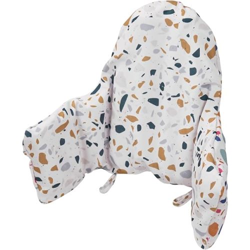High Chair Cushion, for IKEA High Chair Cushion, Cushion High Chair, for IKEA Highchair Cushion for IKEA Antilop Highchair, Built-in Inflatable Cushion, Baby Sitting More Comfortable (Stone Pattern)