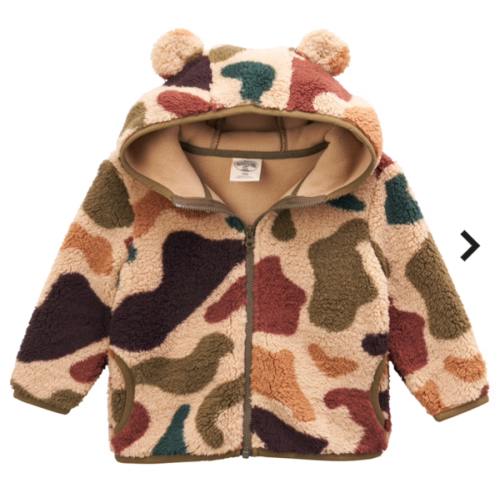 Outdoor Kids Cozy Fleece Jacket for Babies or Toddlers