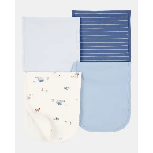 Baby 4-Pack Burp Cloths - Blue | Carter's