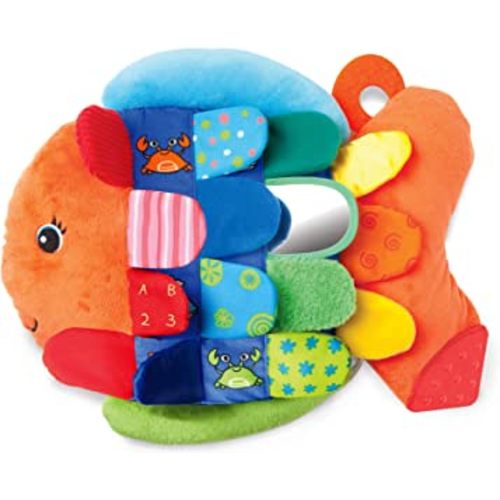 Melissa & Doug Flip Fish Soft Baby Toy - Tummy Time Sensory Toy with Taggies for Infants