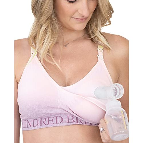 Kindred Bravely Sublime Sports Pumping Bra Hands Free | All-in-One Nursing Bras for Breastfeeding and Pumping