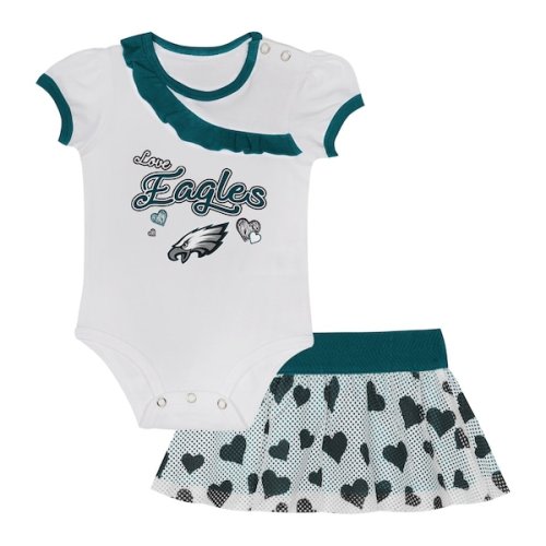 Newborn & Infant Philadelphia Eagles Love My Team Bodysuit & Skirt Set