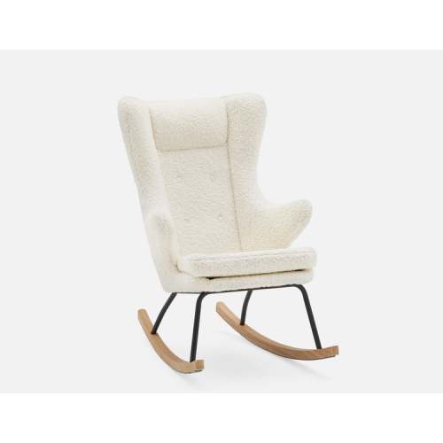 GUYAN faux shearling rocking armchair | Structube