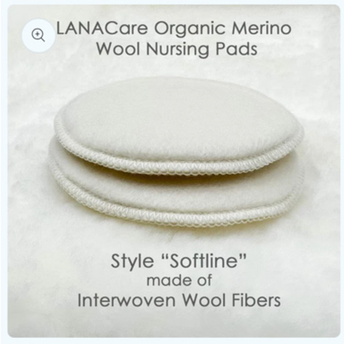 Small LANACare Merino Wool Nursing Pads, Style "Softline" – Danish Woolen Delight