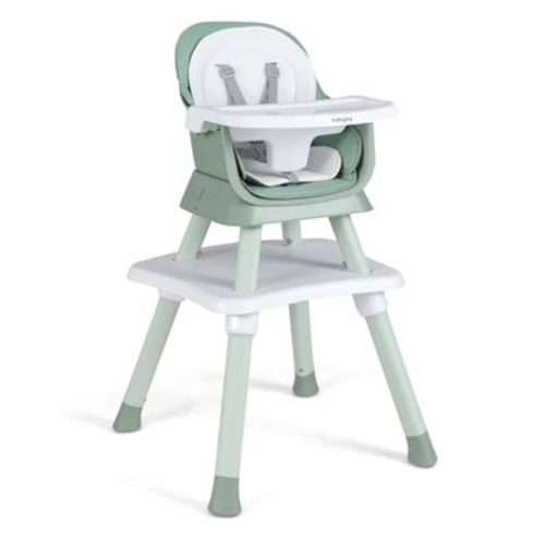 Safstar 8-in-1 Baby High Chair w/ Double-layer Cushions Multifunctional Toddler Black