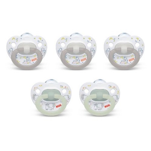 NUK Classic Pacifiers Value Pack 0-6 Months - Neutral - 5pk
