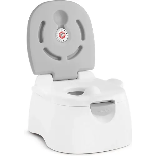 Munchkin® Arm & Hammer Multi-Stage 3-in-1 Potty Seat, (Potty Chair, Trainer Ring and Step Stool), Grey