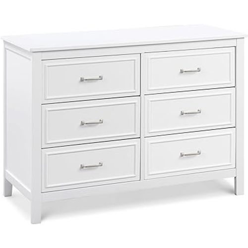 DaVinci Charlie 6-Drawer Double Dresser in White