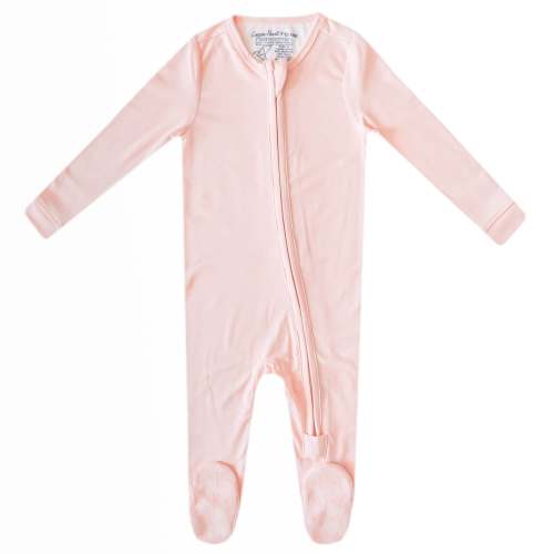 Zip-Up Footie Pajama - Blush