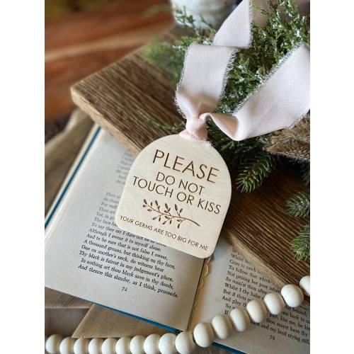 Don't Touch Tag, Car Seat Tag, Stroller Tag, Wood Sign, Wood Tag, Baby Decor, Baby Accessories, Newborn, Baby Shower Gift, Stroller Sign