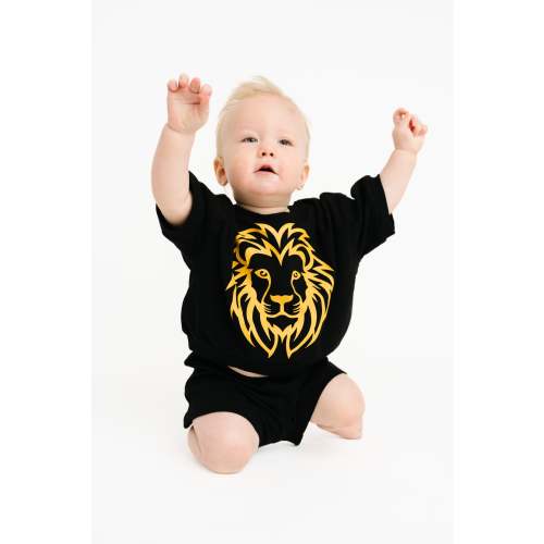 Black Lion Shorts Set
