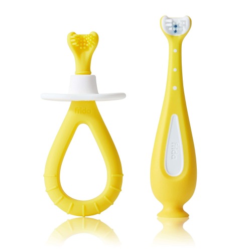 FridaBaby Grow-With-Me Baby Oral Care Training Toothbrush Set