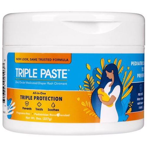 Triple Paste Hypoallergenic Medicated Diaper Rash Ointment Unscented