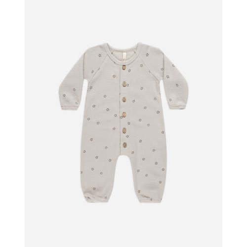 Waffle Long Sleeve Jumpsuit || Stars