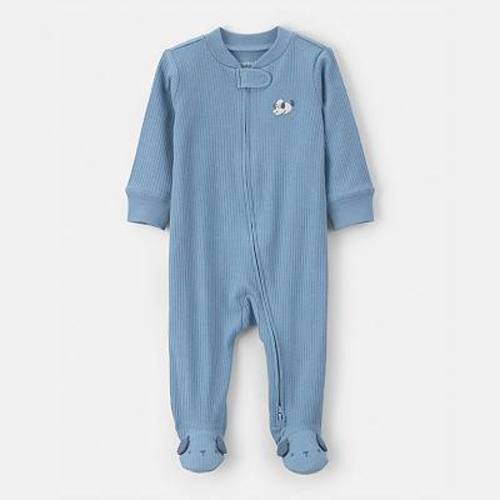 Baby Boy Carter's Ribbed Snug Fit Sleep & Play Pajamas