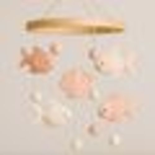 Handmade Fish and Shell Felt Baby Mobile: Ocean Nursery Decor