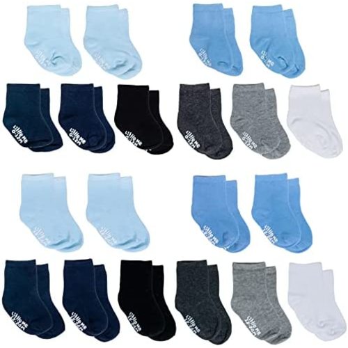 Little Me 20-Pack Newborn Baby Infant & Toddler Unisex Socks, For Baby Girl or Boy, 0-12 & 12-24 Months, Assorted Size Pack