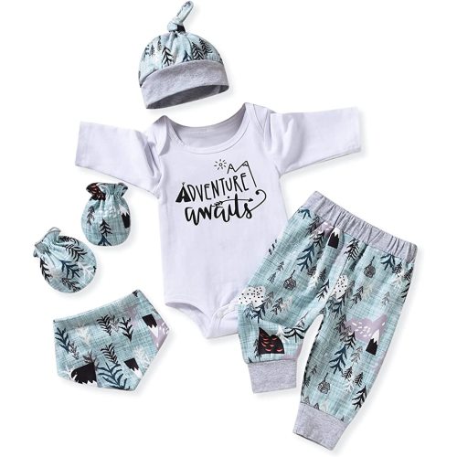 Aalizzwell Newborn Baby Boy Long Sleeve Outfit for Fall Winter