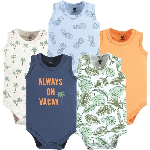 Hudson Baby Unisex Baby Cotton Sleeveless Bodysuits