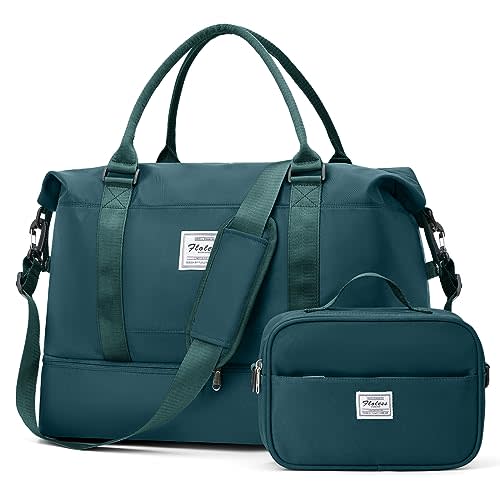 Weekender Bags for Women, Travel Duffel Bags with Shoe Compartment,Personal Item Travel Bag for Airlines, Carry on Overnight Tote Bag for women with Toiletry Bag,