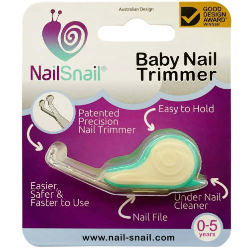 Nail Snail Nail Trimmer, 3-in-1 Baby Nail Care Kit, Nail File and Cleaner for Newborns