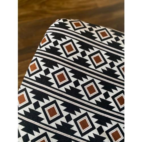 Aztec Copper and Black Print