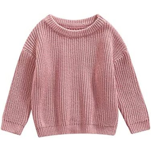Baby Girl Boy Knit Sweater Blouse Pullover Sweatshirt Warm Crewneck Long Sleeve Tops for Infant Toddler