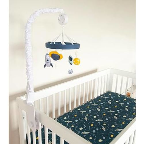 Trend Lab Galaxy Baby Crib Mobile with Music, Crib Mobile Arm Fits Standard Crib Rails