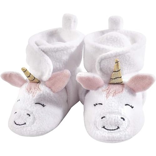 Hudson Baby Unisex-Child Cozy Fleece Booties Slipper Sock