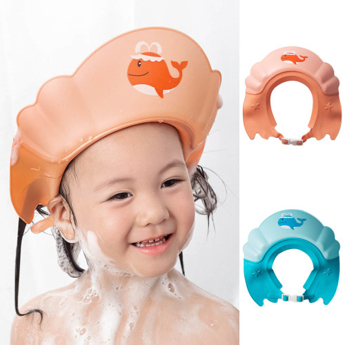 Baby Bath Shampoo Cap Wash Shower Visor Hat Prevent Water from Entering The Eyes and Ears Adjustable Bathing Tub Head Hair Rinser Shield Protection Kids and Toddler