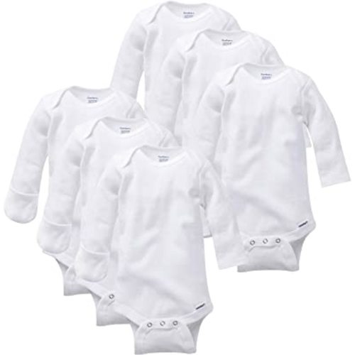 Newboen- Gerber unisex-baby Multi-pack Long-sleeve Onesies Bodysuit Mitten Cuff Sizes: Clothing, Shoes & Jewelry