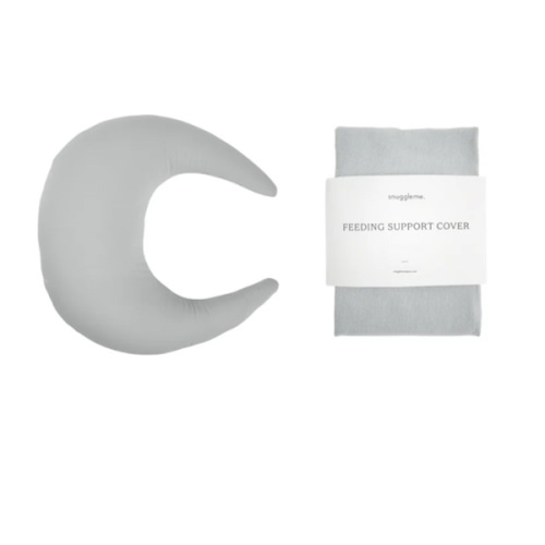 Feeding Pillow + Organic Cover Set | Stone