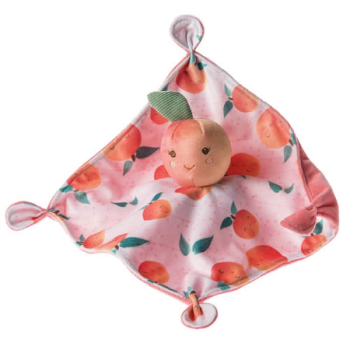 Mary Meyer Sweet Soothie Lovey Security Blanket, 10 x 10-inches, Peach