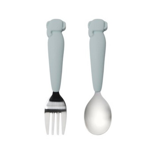 Loulou Lollipop 2pk Kids' Spoon/Fork Set - Elephant