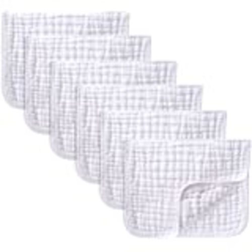 Amazon.com: Muslin Burp Cloths 10 Pack Large 100% Cotton Hand Washcloths 6 Layers Extra Absorbent and Soft by Comfy Cubs (White, Pack of 10) : Baby
