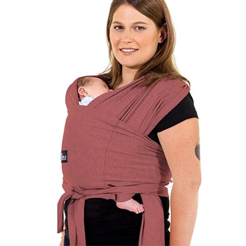 Koala Babycare Baby Carrier Wrap, Infant Wrap Carrier Up to 22lbs - Bordeaux