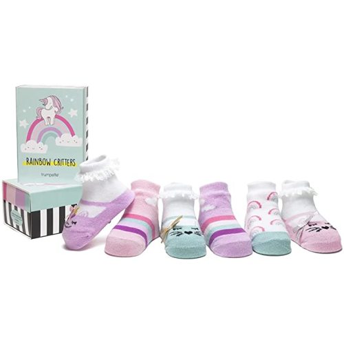 Trumpette Baby Boy/Girl Sock Set for Infant-Toddler, 6-pack, Unisex, 0-24 Months