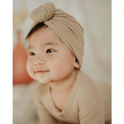 Baby Hats Newborn Baby Turban Baby Girls Hospital Hat Infant Toddler Kid Hat Big Hair Bow Top Knot Head Wrap