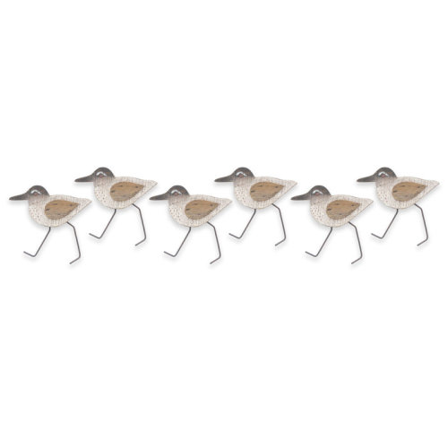 Rosecliff Heights 6 Piece Sandpipers Wood Wall Décor Set & Reviews | Wayfair