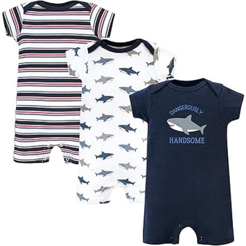 Hudson Baby Unisex Cotton Rompers