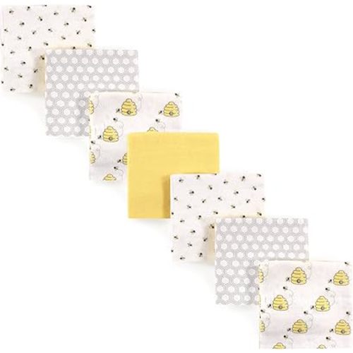 Hudson Baby Unisex BabyCotton Flannel Receiving Blankets Bundle