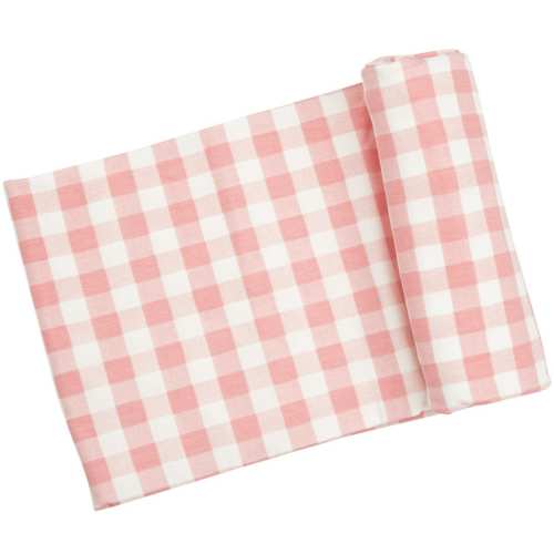 Angel Dear Gingham Pink Swaddle Blanket