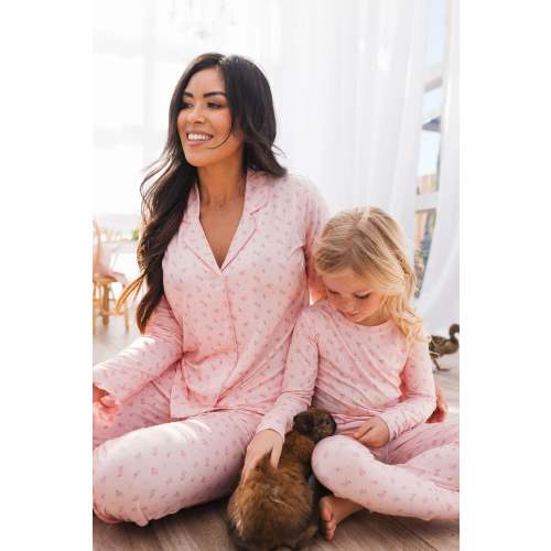 Rosie Floral Women's Long Sleeve Ruffle Set