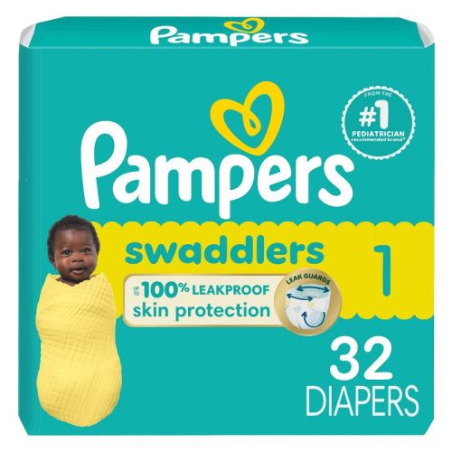 Pampers Swaddlers Sensitive Disposable Diapers - Size 1 - 164ct